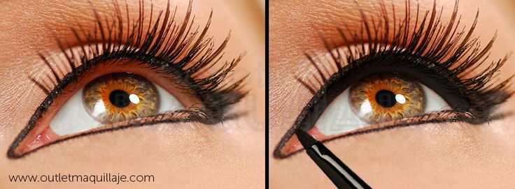 Delineado natural del ojo.